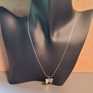 Sterling silver butterfly necklace